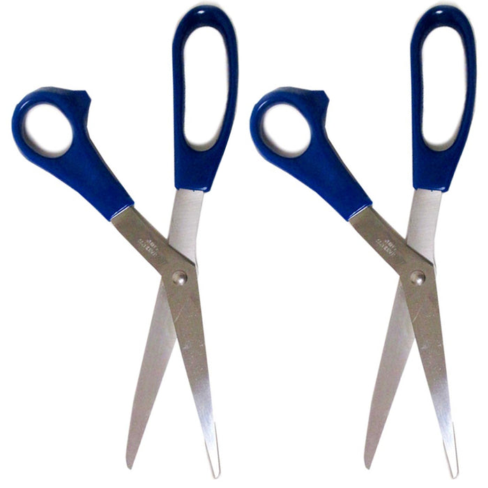 2 Scissors Stainless Steel Blades Comfort Grip Cut Fabric Cutter Sharp Crafts