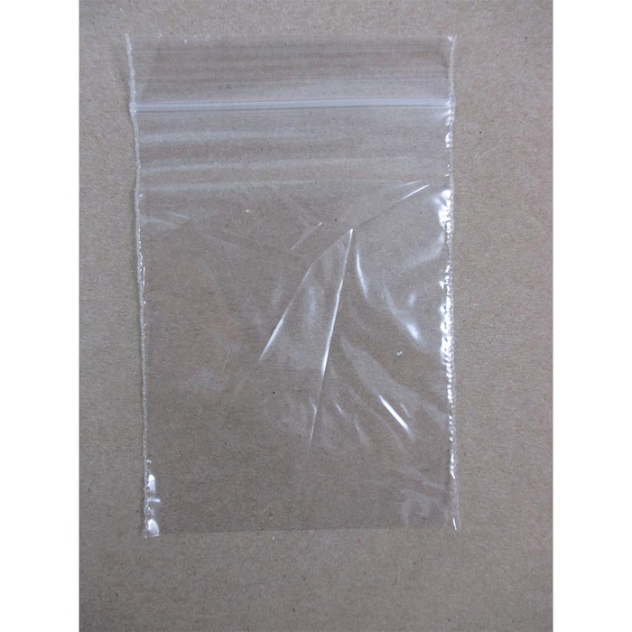 100 Resealable Plastic Poly Bags Seal W 2"x3" H Clip Reseal Clear Baggies