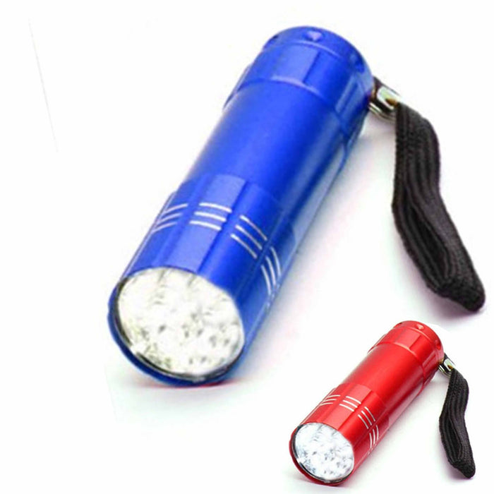 1 Super Bright LED Flashlight Battery Powered Torch Lamp Heavy Duty Flash Light