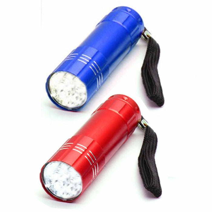 1 Super Bright LED Flashlight Battery Powered Torch Lamp Heavy Duty Flash Light