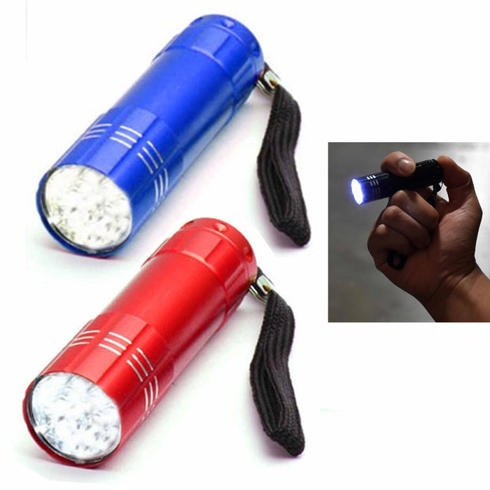 1 Super Bright LED Flashlight Battery Powered Torch Lamp Heavy Duty Flash Light