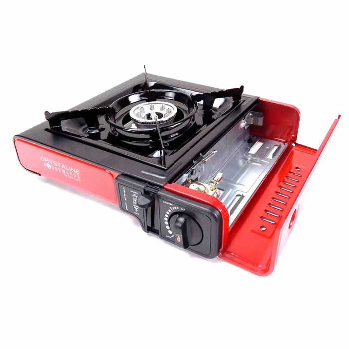 1 Portable Gas Stove Backpacking Camping Burner Carrying Case Outdoor Cooking