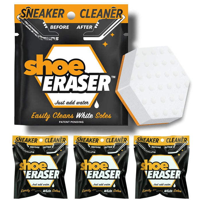 4 Pc Scuff Erasing Shoe Eraser White Sole Sneaker Cleaning Sponge Remove Dirt