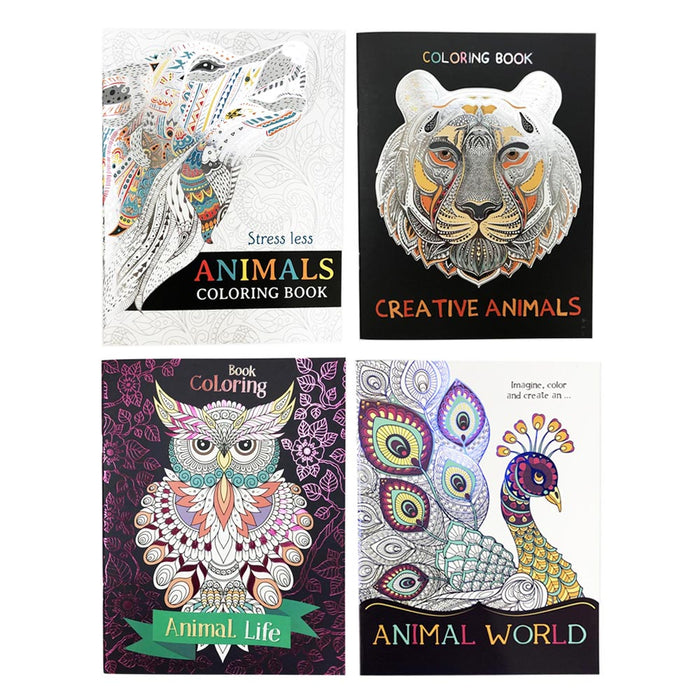 Adult Coloring Books: Animals - Stress Relief Coloring Book