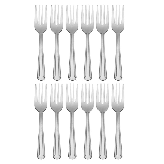 12 Pk Dominion Forks Salad Dinner Stainless Steel Dining Table Serving Utensils