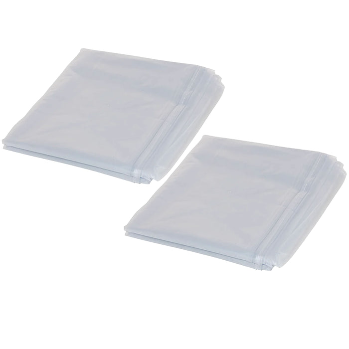 2 Pc Heavy Duty Clear Vinyl Covering Plastic Cover Furniture Lining Film 54"X9FT