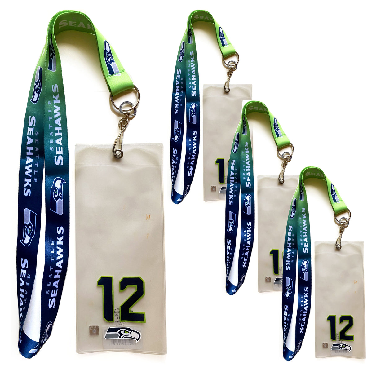 Seattle Seahawks Badge Reel - White