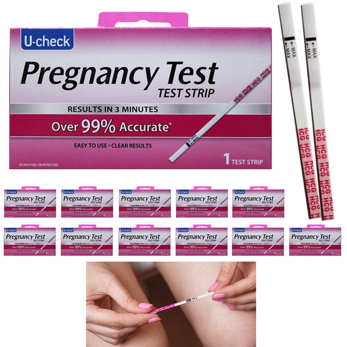 12 Pk Rapid Detection Pregnancy Tests HCG Strips Over 99% Accurate Home Results