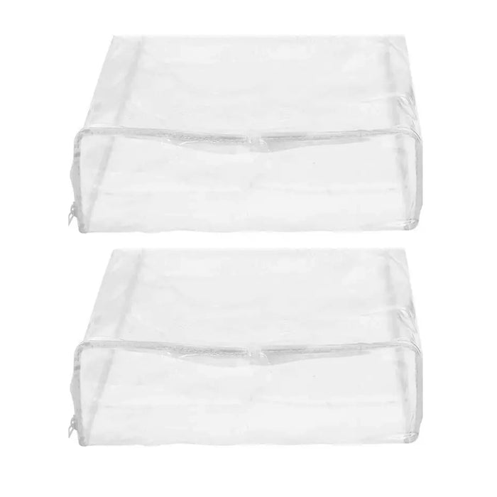 2 Clear Zipper Vinyl Blanket Storage Bag Shield Clothes Dust Dirt Home  15X18X6, 1 - Harris Teeter