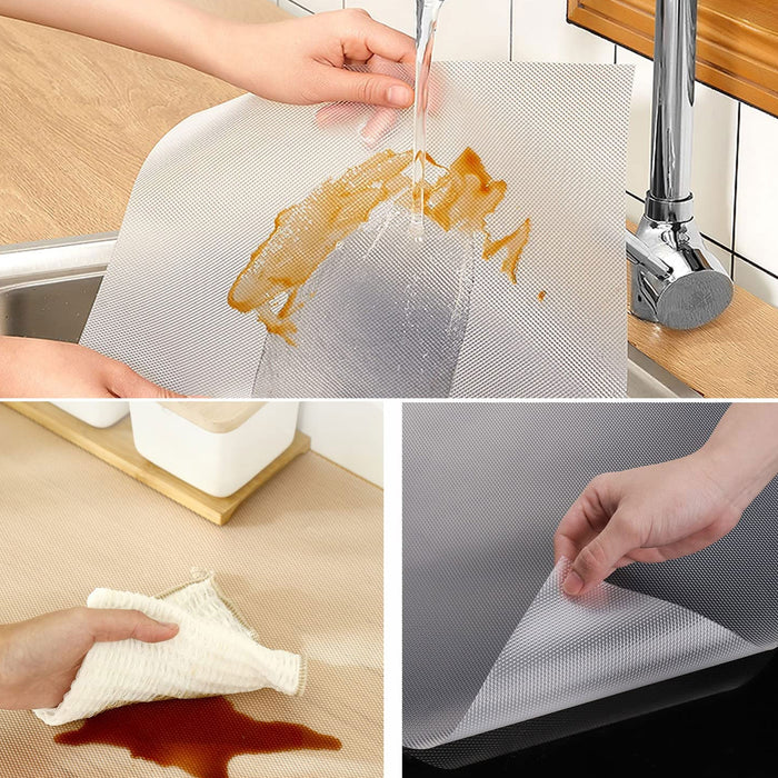 1roll Non Adhesive Shelf Liner For Kitchen Cabinet, Waterproof Drawer Liner  For Kitchen, Non-Slip Cabinet Liner For Kitchen Cabinet, Shelves, Desk