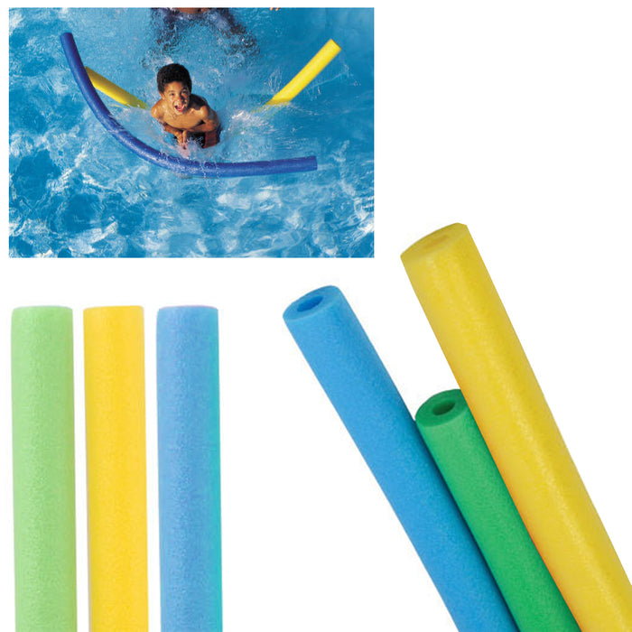 6 Pack Swimming Pool Noodles Swim Therapy Water Noodle Floater Floatie Craft 48"