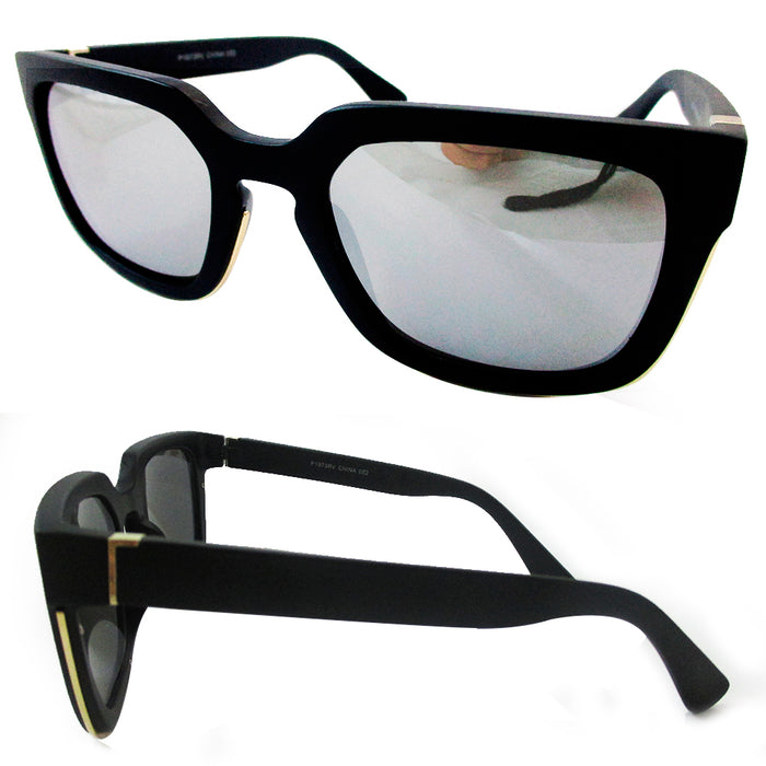 Sunglasses Shiny Lens Retro Shades Men Women Unique Style Fashion New