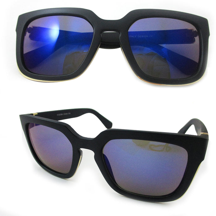 Sunglasses Shiny Lens Retro Shades Men Women Unique Style Fashion New