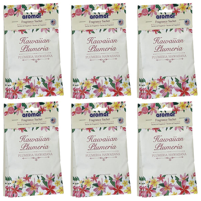 12 Scented Sachet Fragrance Bags Home Closet Drawer Car Air Freshener Plumeria