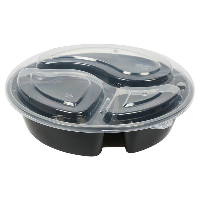 Life Fit 2-Compartment 30 oz. Meal Prep Container w/ Lid & Labels –