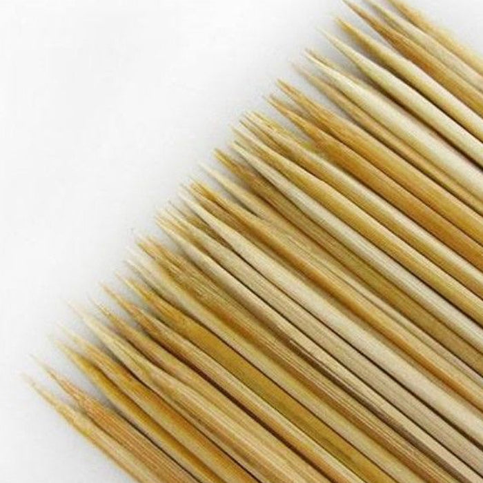 100 Ct Bamboo Skewers 10" Inch Wood Sticks BBQ Kabob Fondue Grilling Party Grill