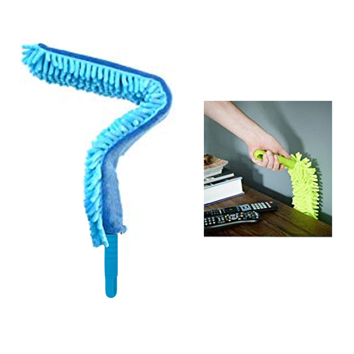 1 X Long Microfiber Duster Bendable Flexible Cleaning Brush Dust Cleaner Handle