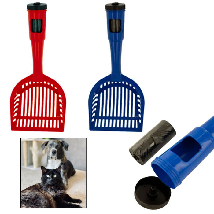 1 Pc Pet Dog Pooper Scooper Waste Bags Cat Litter Poop Scoop Cleaning Pick Up