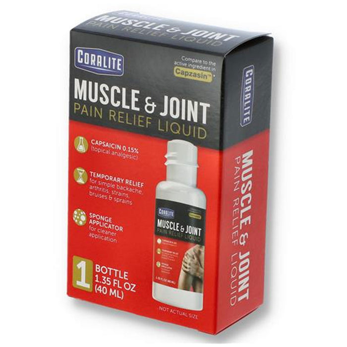 2 Pk Topical Muscle Joint Pain Relief Liquid Capsaicin Analgesic High Potency