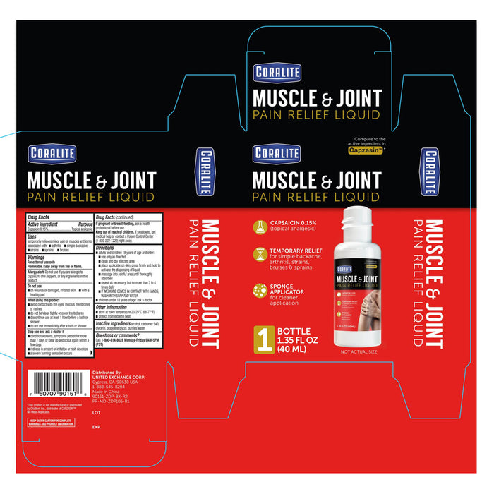 2 Pk Topical Muscle Joint Pain Relief Liquid Capsaicin Analgesic High Potency