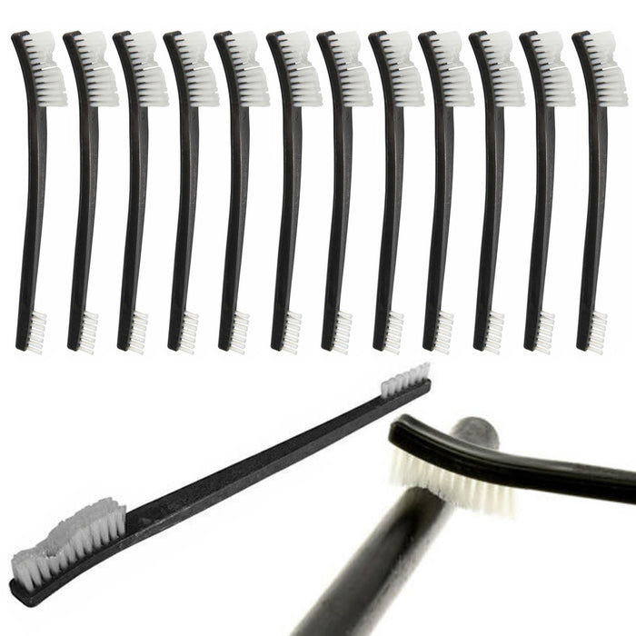 10 Pc 7" Double Ended Gun Cleaning Brush Set Nylon Bristles Pistol Rifle Brushes