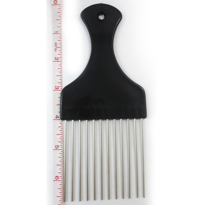 Detangle Metal Lift Hair Pick Piks Comb Wig Braid Hair Afro Man Tease Pocket Sz