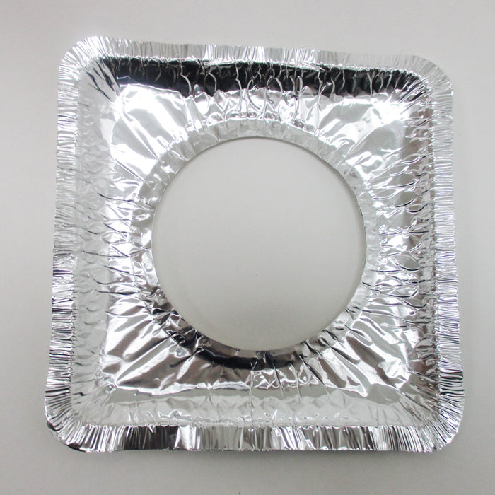 84 Aluminum Foil Square Gas Burner Bib Liners Covers Disposable Wholesale 8X8