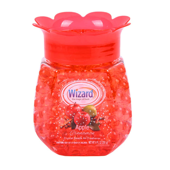 1 Wizard Apple Cinnamon Scent Crystal Gel Bead Air Freshener Fragrance Aroma 9oz