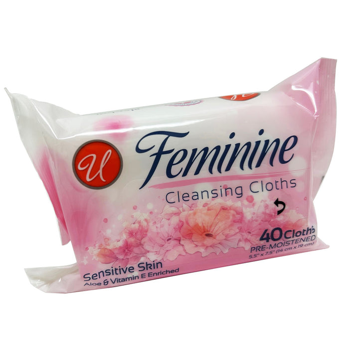 240 Sensitive Daily Gentle Feminine Wipes Cloths Soft Cleansing Removes Odor 6pk