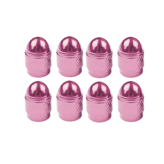 8 Chrome Pink Valve Caps Car Bling Tire Wheel Air Stem Truck Hot Rod Universal