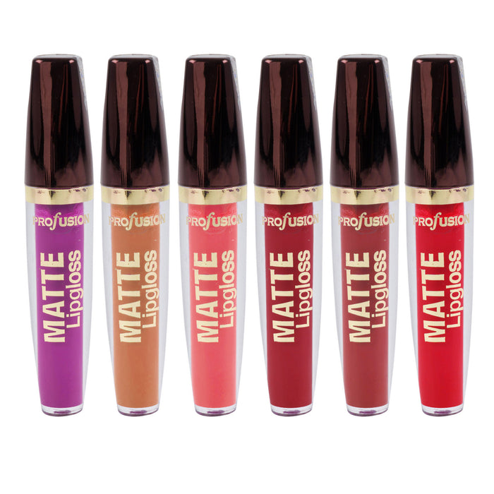 4 Pc Matte Lip Gloss Colors Liquid Cream Lipbalm Lipstick Beauty Cosmetic 0.21oz