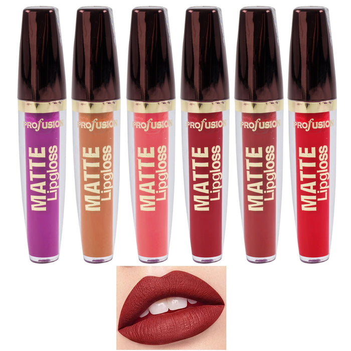 2 Pc Lip Gloss Matte Liquid Cream Lips Balm Beauty Cosmetic Bold Lipstick 0.21oz