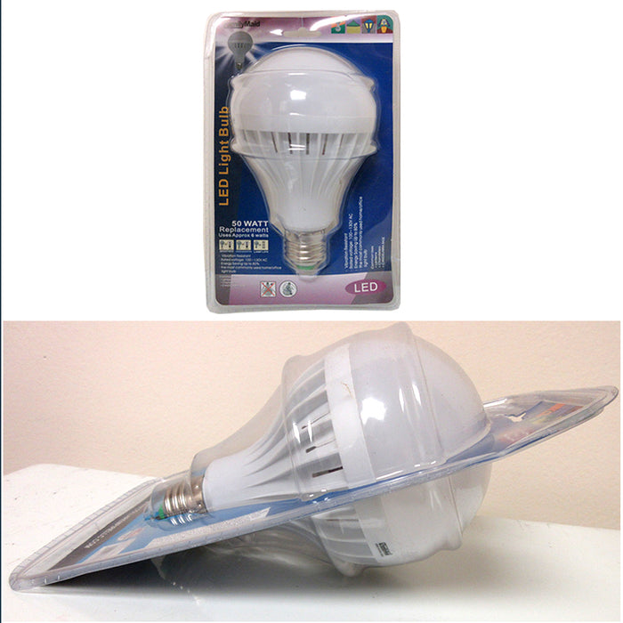 2 Pc Light Bulbs 50 Watts = 6W Energy Saving LED Bright White Lamp Home Lighting