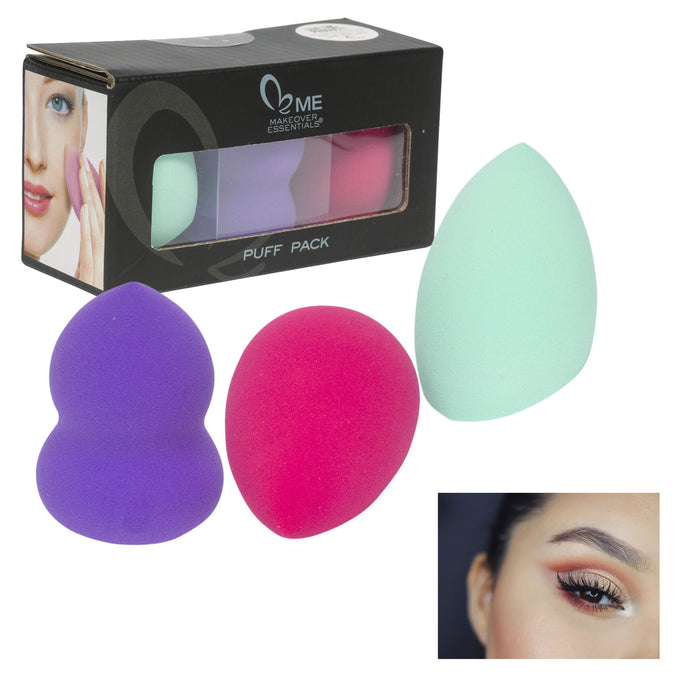 3 Beauty Blending Makeup Sponge Blender Flawless Cosmetic Buffer Puff Foundation