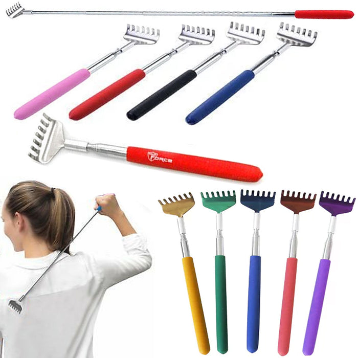 1PC Telescoping Back Scratcher Extendable Metal Telescopic  Massager Extends 25"