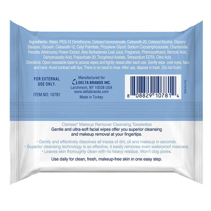 120ct Facial Cleaning Wipes Makeup Remover Cleansing Towelette Moisturize Clean