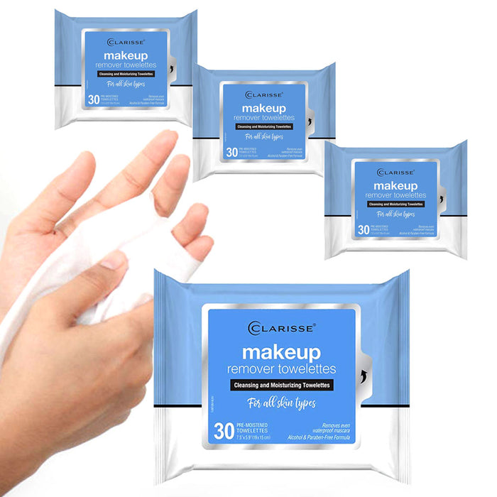 120ct Facial Cleaning Wipes Makeup Remover Cleansing Towelette Moisturize Clean