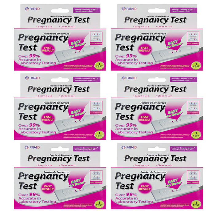 6 Pk Pregnancy Tests HCG Strips 99% Accurate At Home Testing Rapid Fast Results