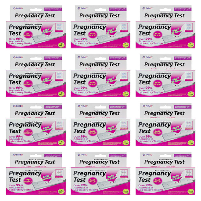 12 Pk Rapid Detection Pregnancy Tests HCG Strips 99% Accurate At Home Results