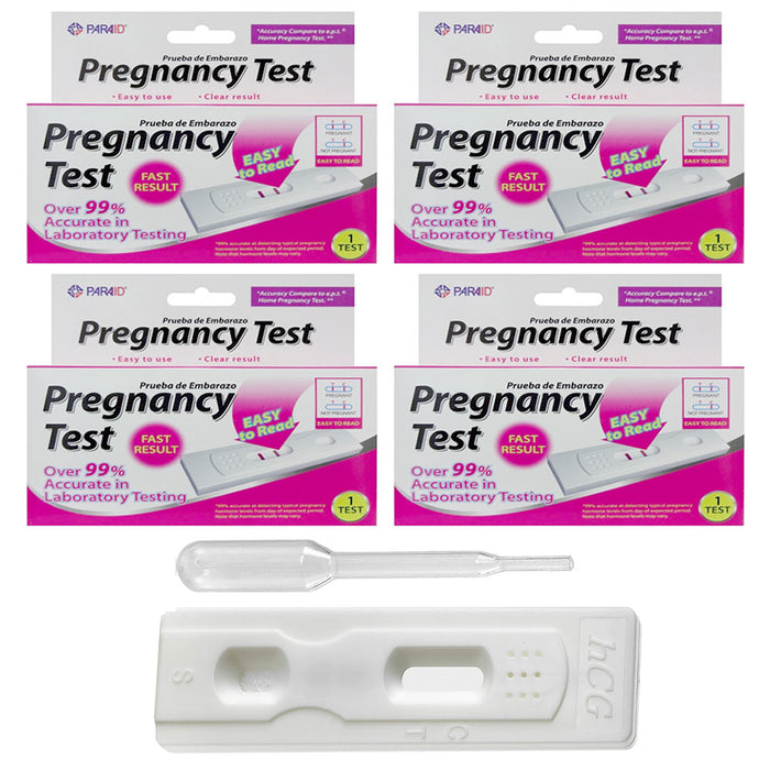 4 HCG Pregnancy Tests Strips Over 99% Accurate Testing Kit Fast Results At Home