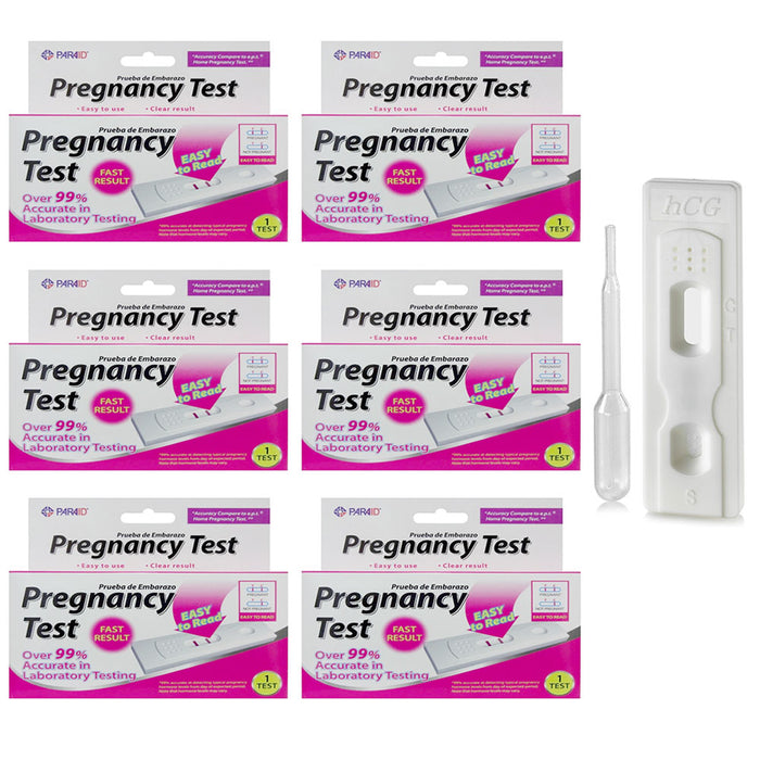 6 Pk Pregnancy Tests HCG Strips 99% Accurate At Home Testing Rapid Fast Results