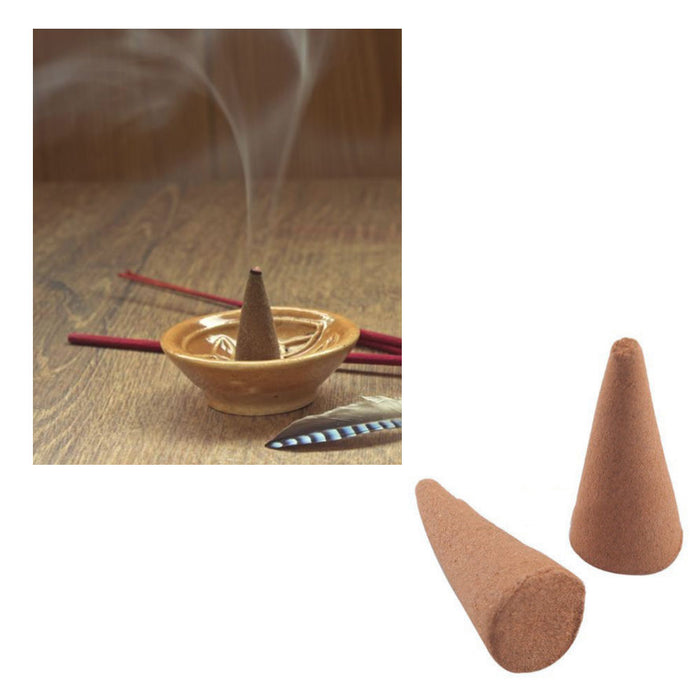 160 Hem Rose Incense Backflow Burner Cones Scent Natural Flower Smudge Fragrance