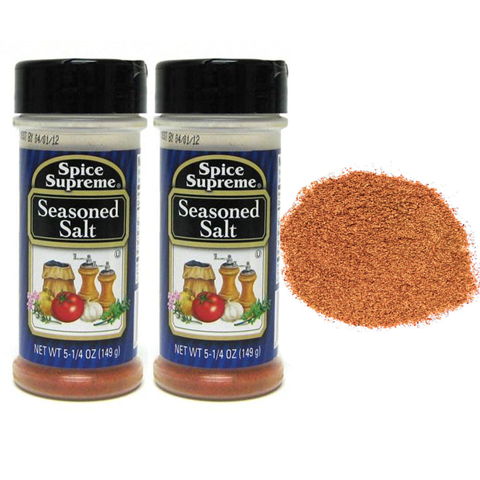 2 X Spice Supreme Seasoned Salt All Purpose Seasoning Flavor Food Gourmet 5.25oz