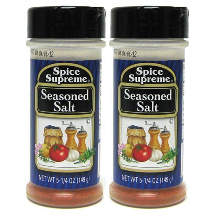 2 X Spice Supreme Seasoned Salt All Purpose Seasoning Flavor Food Gourmet 5.25oz