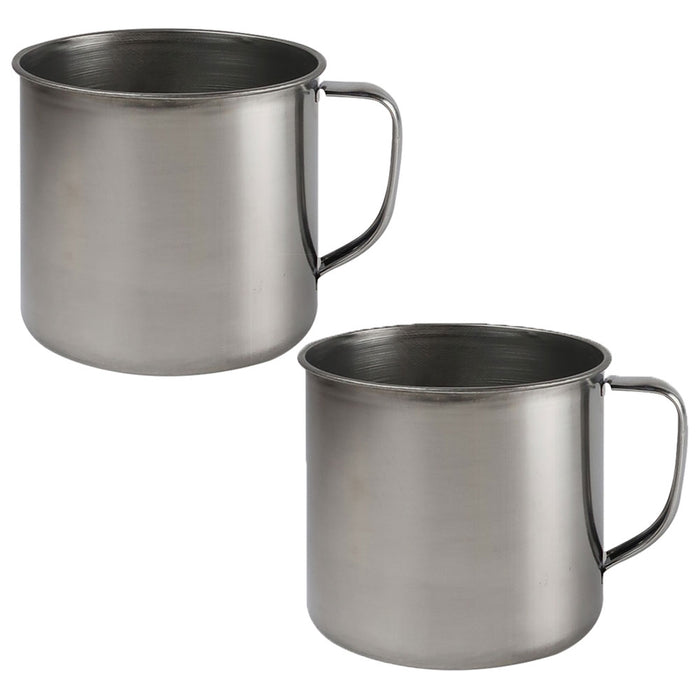 2 Stainless Steel Cup 32oz Mug Bowl Tumbler Soup Camp Travel Container w/ Handle