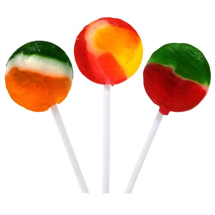 6 Bags Assorted Flat Lollipops Tiger Pops Suckers Candies Hard Candy Party 3.5oz