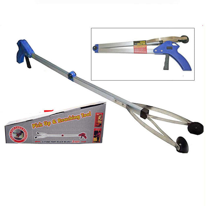 2 Pick Up Tool Grabber Reacher Stick Foldable Reaching Grab Extend Reach 29" L