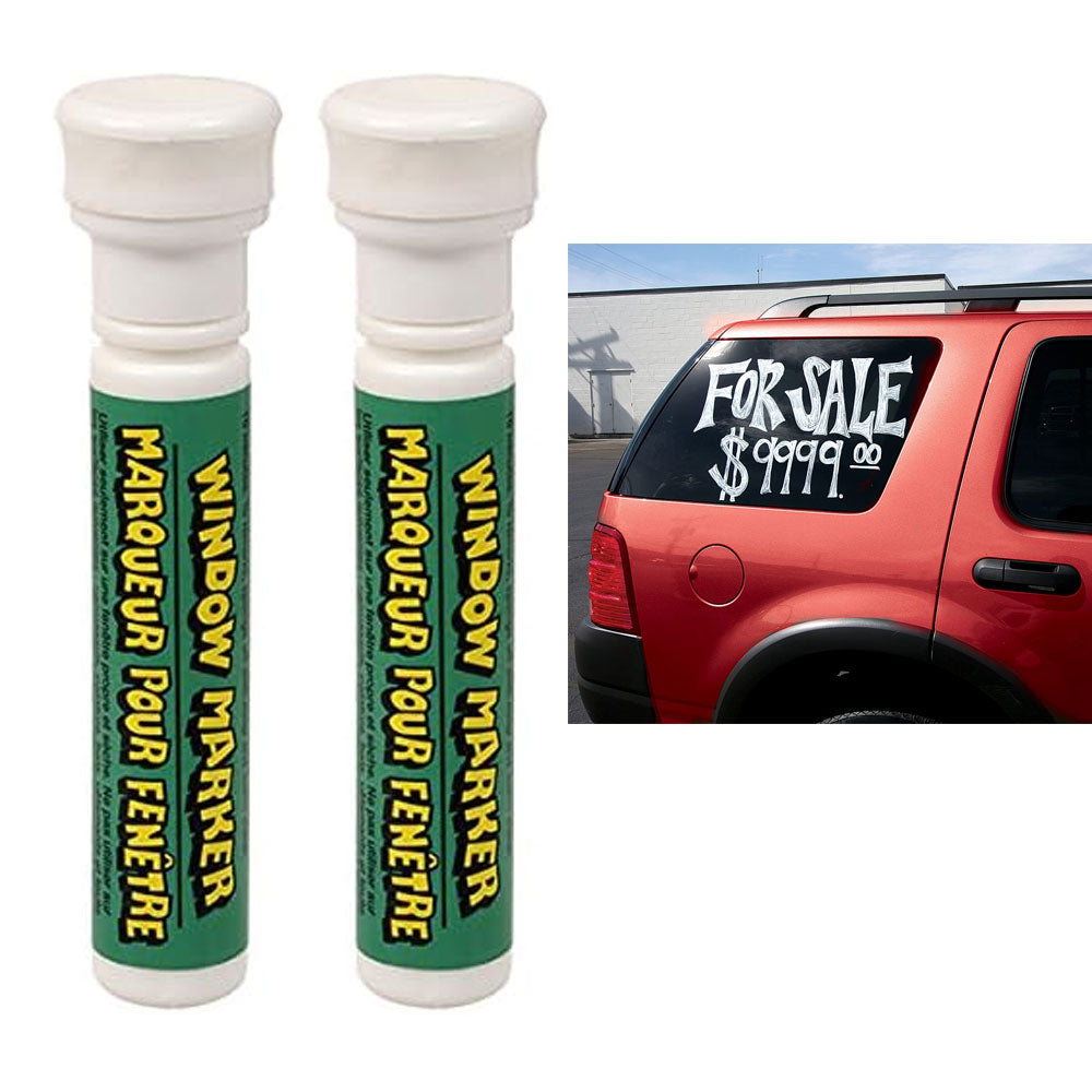 CAR WINDOW MARKERS. Temp. Paint for car or home glass windows Graduations  Sports