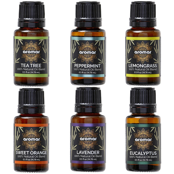 6 Essential Oils 100% Pure Natural Therapeutic Grade Aromatherapy Fragrances Set