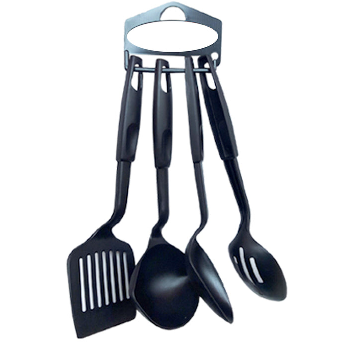 4 X Kitchen Utensils Set Nylon Heat Resistant Cooking Tool Slotted Spatula Spoon